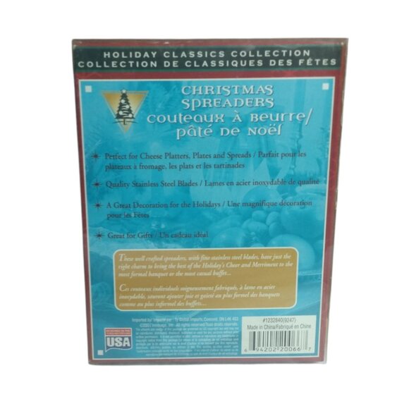 Set Of 3 Holiday Classic Collection-Christmas Spreaders-Candy Cane/Tree/Santa - Picture 6 of 8